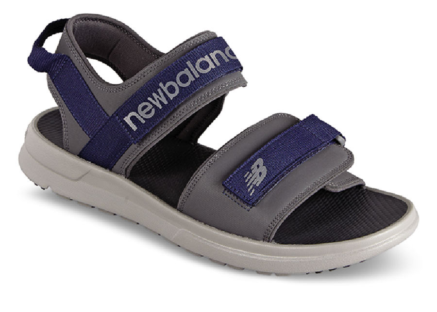 Grey Two Strap Sport Sandal | Hitchcock Wide Shoes