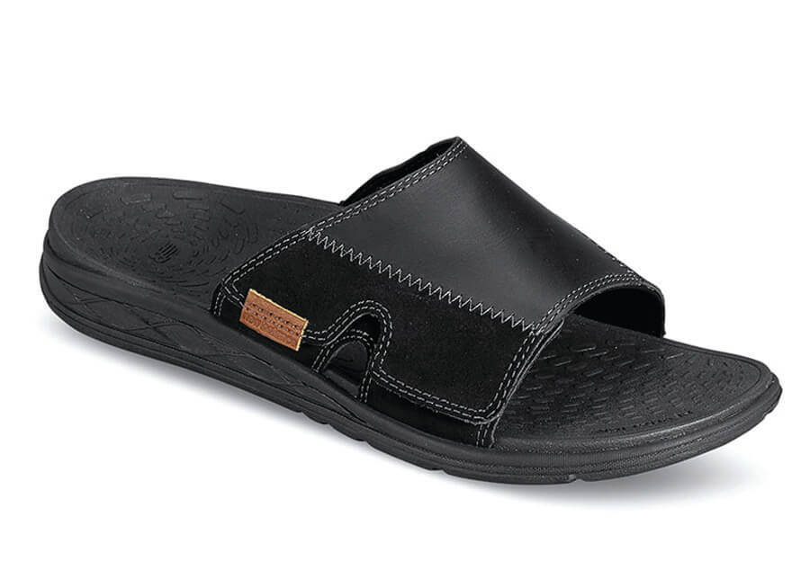 black slide on shoes