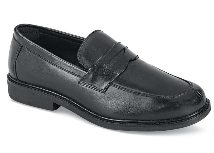 Black Essex Penny Loafer | Hitchcock Wide Shoes
