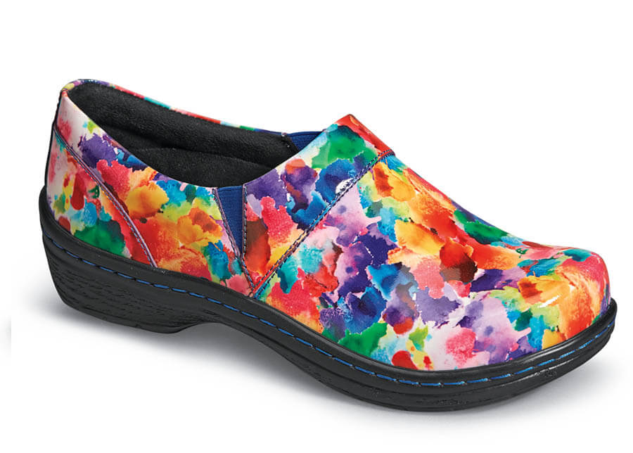 Mission Watercolor Patent Clog | Hitchcock Wide Shoes